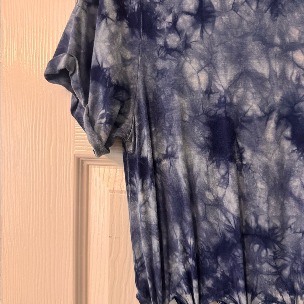 American Eagle Outfitters Blue Tie-Dye Top - Picture 4 of 4